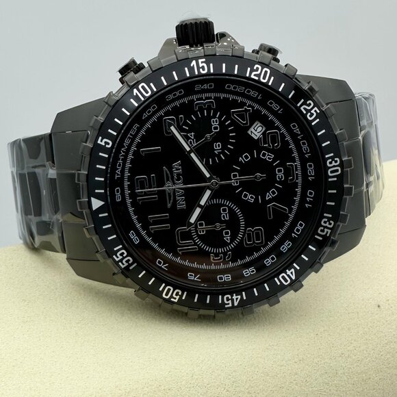 NEW Invicta Specialty Men's Gunmetal Chronograph Quartz Watch with Black Dial - Picture 8 of 9